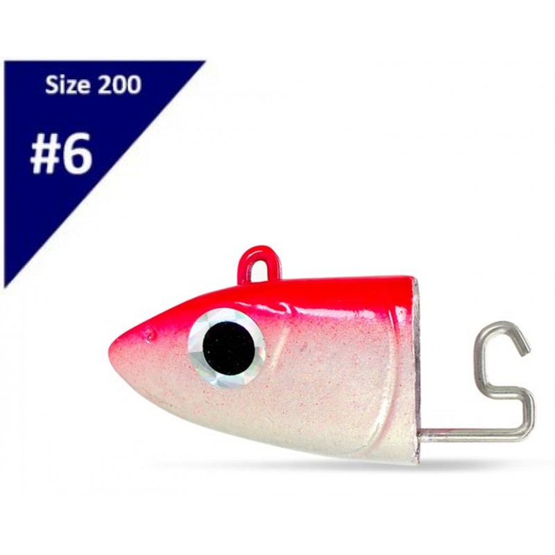 Fiiish Black Minnow  N°6 X-deep Jig Heads (120g) - Fluo Pink