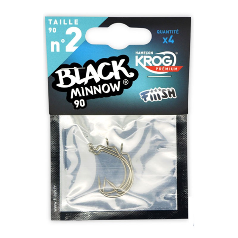 FIIISH KROG HOOK N°2 BLACK MINNOW 90MM