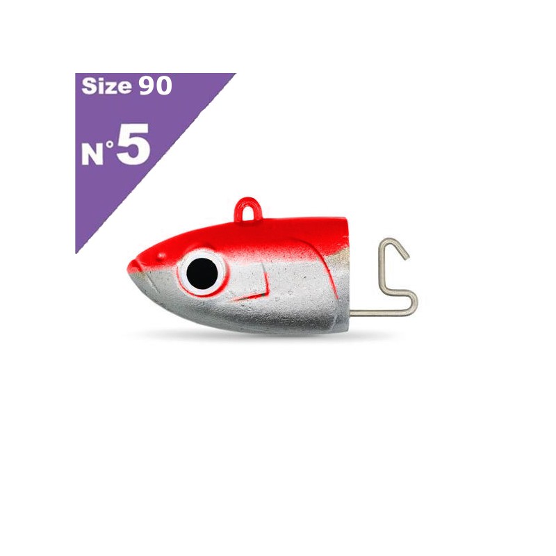 FIIISH BLACK MINNOW  N°5 DEEP JIG HEADS (90G) - PINK