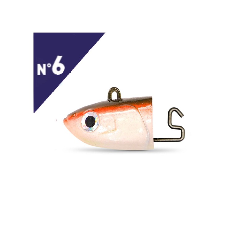 FIIISH BLACK MINNOW  N°6 JIG HEADS 150GR,240GR  - CANDY GREEN